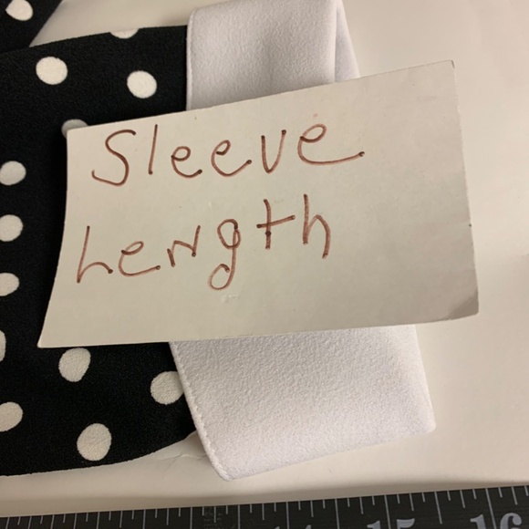 Glamour dress SZ 16 polka dots office sophisticated career business corpcore - Picture 11 of 11